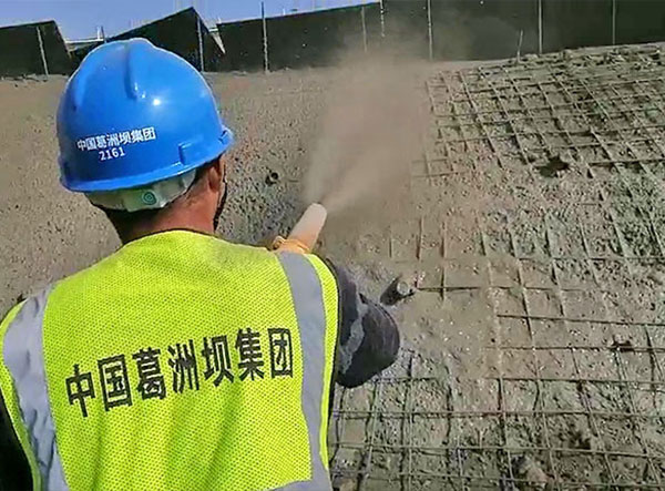 葛洲坝集团液压湿喷机施工视频